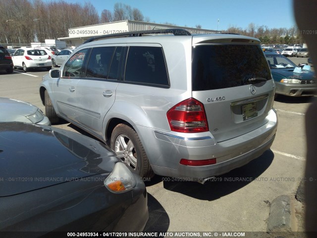 4JGBF71E97A137142 - 2007 MERCEDES-BENZ GL 450 4MATIC SILVER photo 3