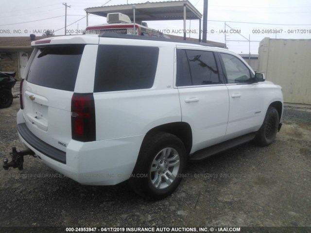 1GNSCAKC3GR346716 - 2016 CHEVROLET TAHOE C1500  LS WHITE photo 4