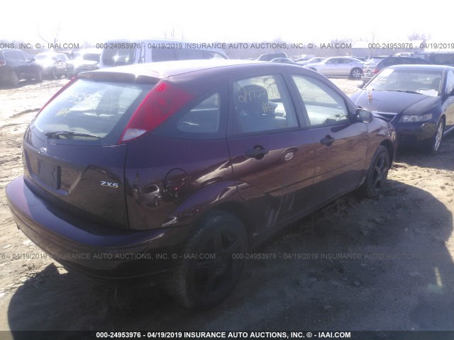 1FAFP37N86W158154 - 2006 FORD FOCUS ZX5 MAROON photo 4