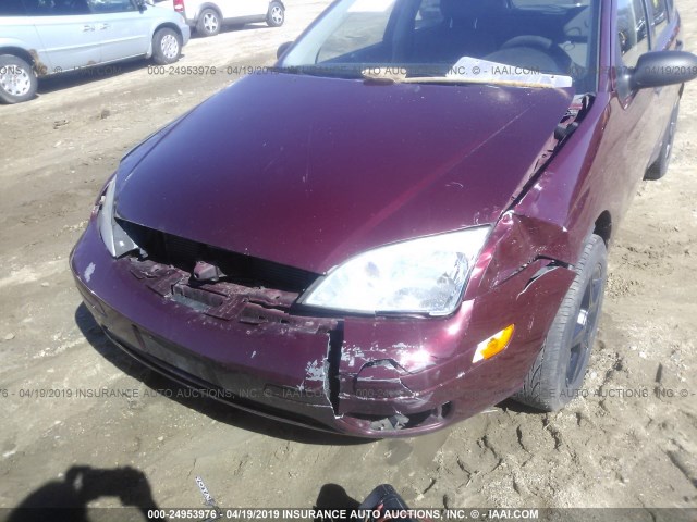 1FAFP37N86W158154 - 2006 FORD FOCUS ZX5 MAROON photo 6