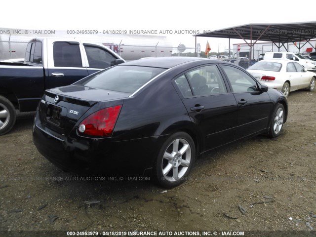 1N4BA41E06C855253 - 2006 NISSAN MAXIMA SE/SL BLACK photo 4