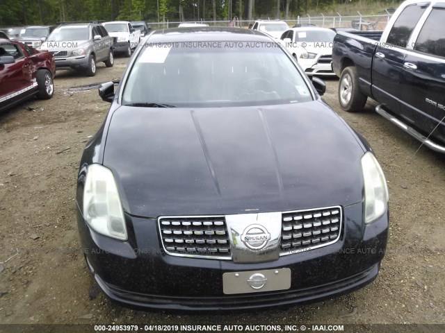 1N4BA41E06C855253 - 2006 NISSAN MAXIMA SE/SL BLACK photo 6
