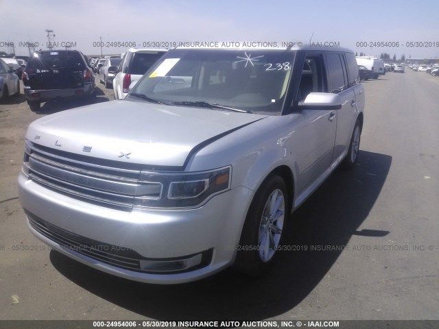 2FMHK6D85JBA01107 - 2018 FORD FLEX SILVER photo 2