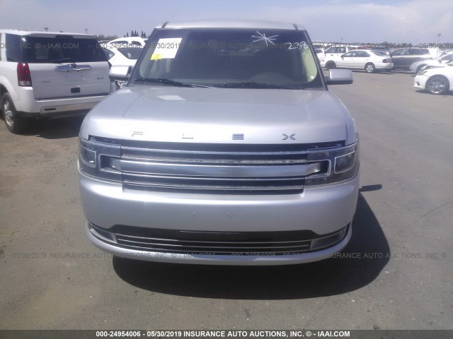 2FMHK6D85JBA01107 - 2018 FORD FLEX SILVER photo 6