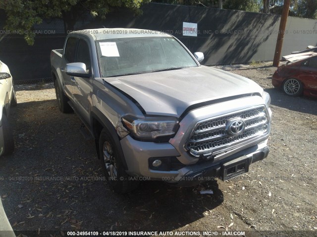 3TMCZ5AN0HM076627 - 2017 TOYOTA TACOMA DBL CAB/SR/TRDSPT/OR/PRO ნაცრისფერი ფოტო 1
