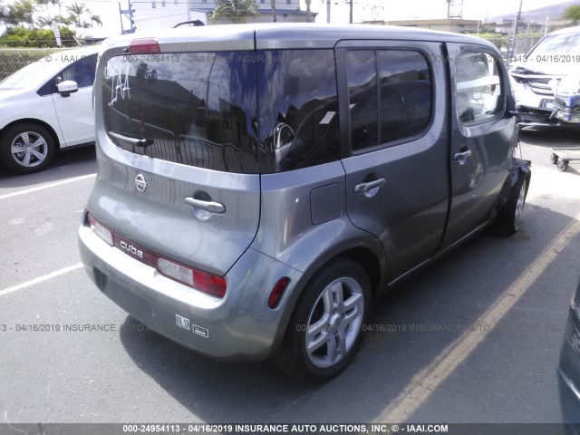 JN8AZ2KR4AT161053 - 2010 NISSAN CUBE S/SL/KROM GRAY photo 4