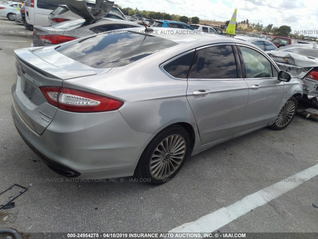 3FA6P0K97GR400722 - 2016 FORD FUSION TITANIUM SILVER photo 4