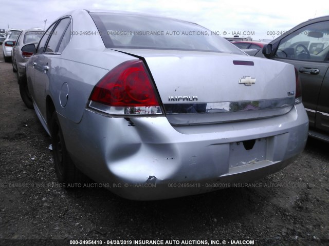 2G1WA5EK8A1107763 - 2010 CHEVROLET IMPALA LS SILVER photo 6