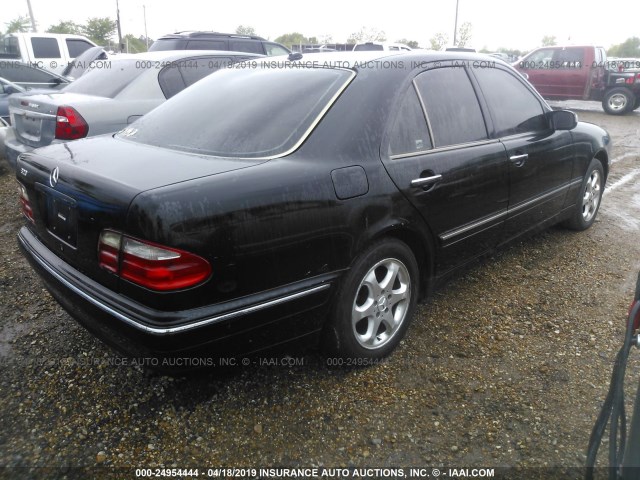 WDBJF65J42B447010 - 2002 MERCEDES-BENZ E 320 BLACK photo 4