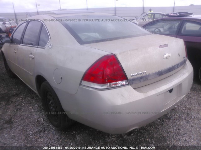 2G1WS583181246452 - 2008 CHEVROLET IMPALA POLICE GOLD photo 3