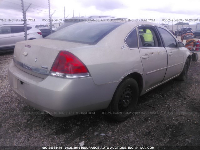 2G1WS583181246452 - 2008 CHEVROLET IMPALA POLICE GOLD photo 4