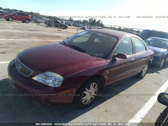 1MEFM55S25A617020 - 2005 MERCURY SABLE LS PREMIUM RED photo 2