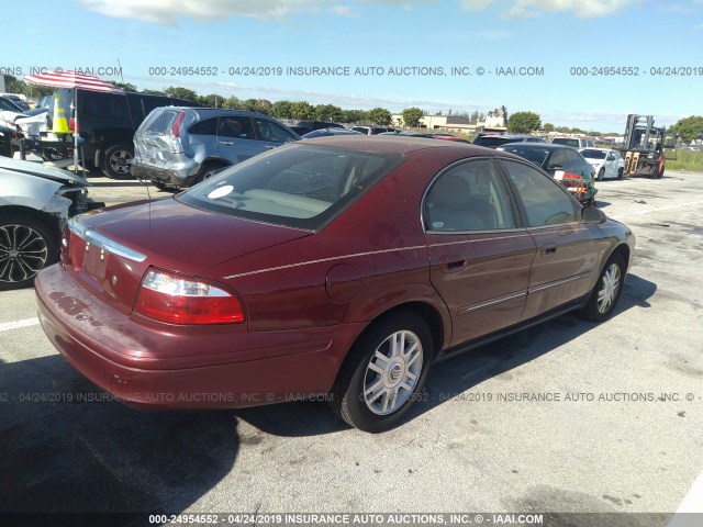 1MEFM55S25A617020 - 2005 MERCURY SABLE LS PREMIUM RED photo 4