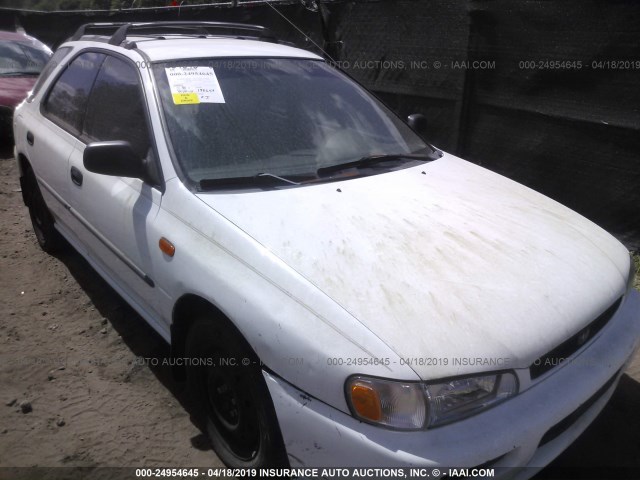 JF1GF4359YH804697 - 2000 SUBARU IMPREZA L WHITE photo 1