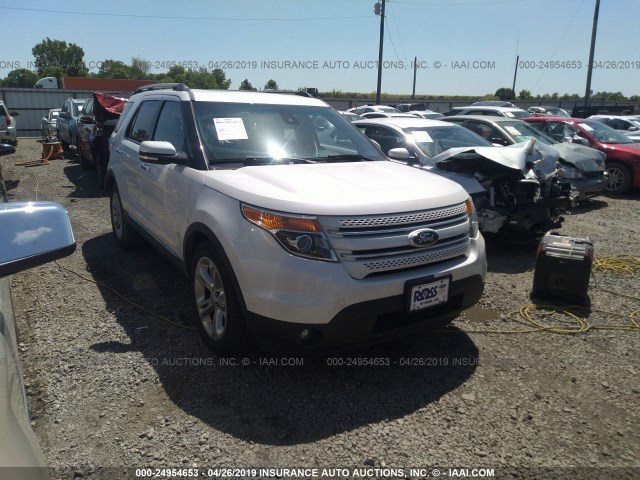 1FM5K7F80DGB91806 - 2013 FORD EXPLORER LIMITED WHITE photo 1