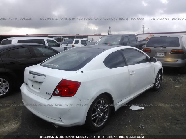 JTKDE177760111870 - 2006 TOYOTA SCION TC თეთრი ფოტო 4