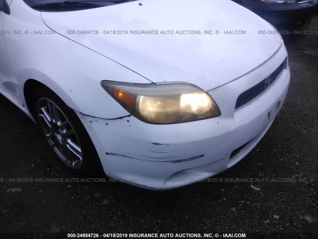 JTKDE177760111870 - 2006 TOYOTA SCION TC თეთრი ფოტო 6