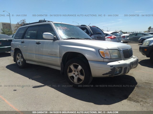 JF1SF65681H736989 - 2001 SUBARU FORESTER S Gümüş foto 1