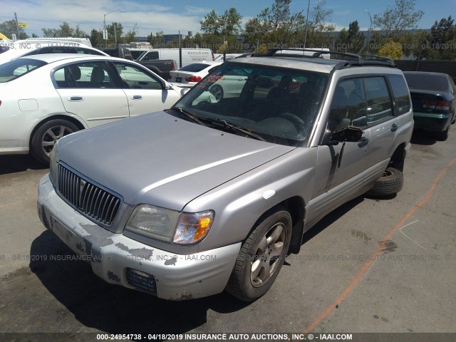 JF1SF65681H736989 - 2001 SUBARU FORESTER S Gümüş foto 2