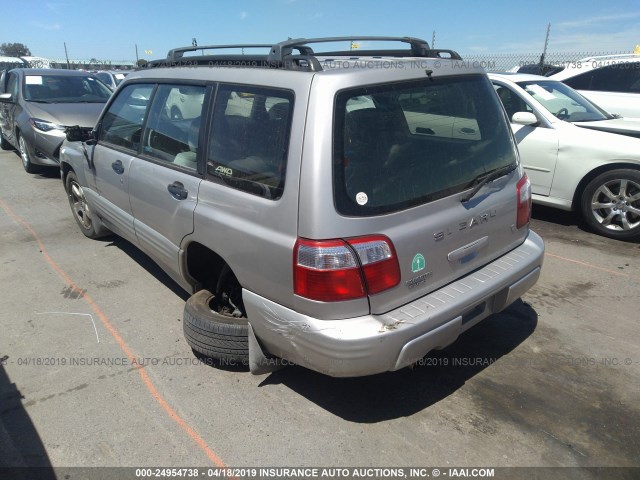 JF1SF65681H736989 - 2001 SUBARU FORESTER S Gümüş foto 3