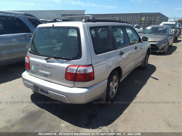 JF1SF65681H736989 - 2001 SUBARU FORESTER S Gümüş foto 4