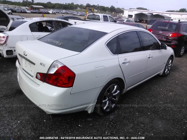 JNKAY01E37M310734 - 2007 INFINITI M35 SPORT WHITE photo 4