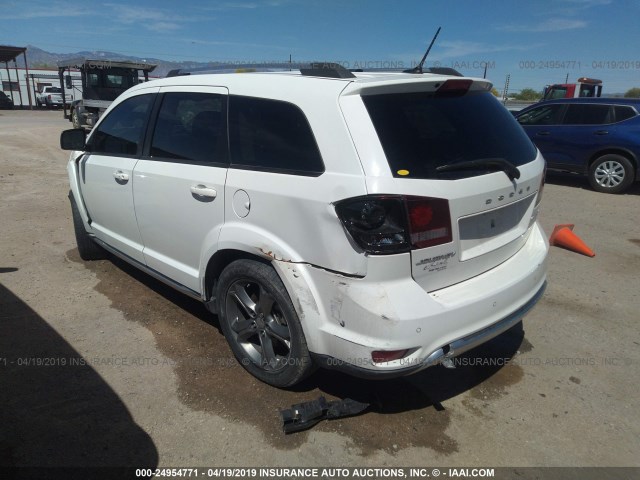 3C4PDCGB9GT234422 - 2016 DODGE JOURNEY CROSSROAD WHITE photo 3