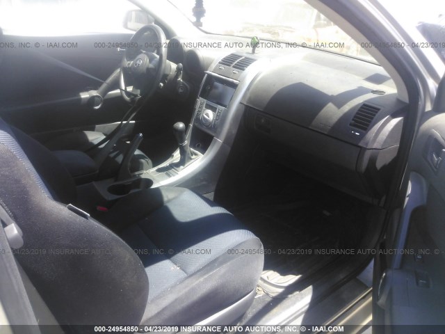JTKDE167360080571 - 2006 TOYOTA SCION TC ვერცხლისფერი ფოტო 5