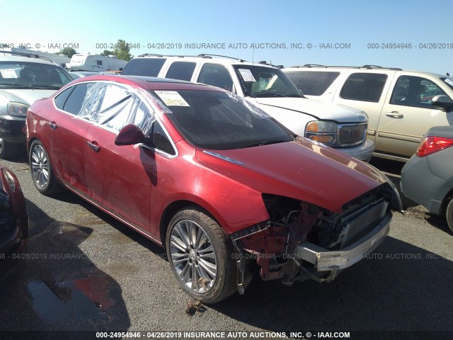 1G4PT5SV2D4161293 - 2013 BUICK VERANO PREMIUM RED photo 1