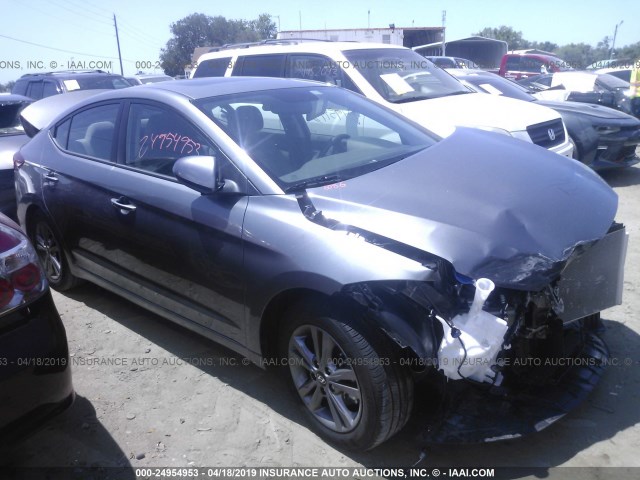 5NPD84LF5JH318217 - 2018 HYUNDAI ELANTRA SEL/VALUE/LIMITED GRAY photo 1