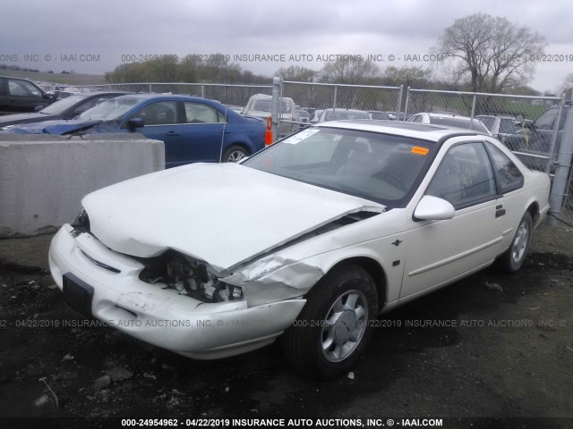 1FALP62WXSH184449 - 1995 FORD THUNDERBIRD LX WHITE photo 2