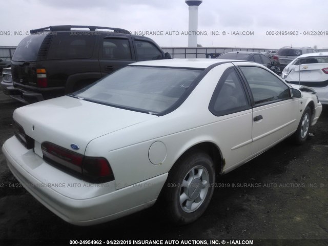 1FALP62WXSH184449 - 1995 FORD THUNDERBIRD LX WHITE photo 4