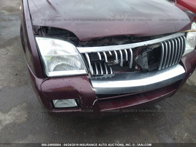 4M2EU47E77UJ19602 - 2007 MERCURY MOUNTAINEER LUXURY BURGUNDY photo 6