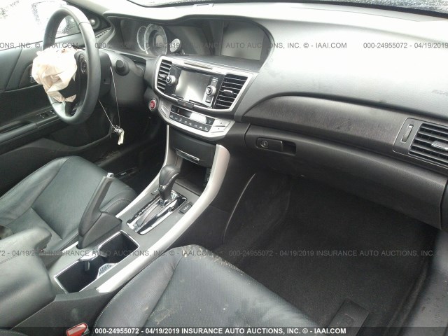 1HGCR2F88FA266396 - 2015 HONDA ACCORD EXL GRAY photo 5