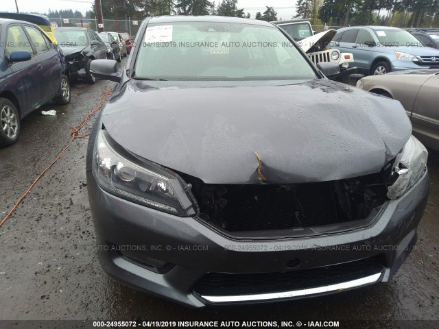 1HGCR2F88FA266396 - 2015 HONDA ACCORD EXL GRAY photo 6