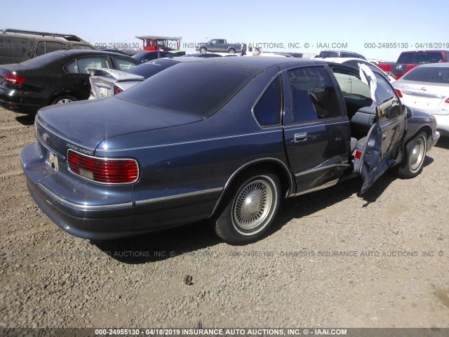 1G1BL52P3TR117717 - 1996 CHEVROLET CAPRICE / IMPALA CLASSIC/SS BLUE photo 4