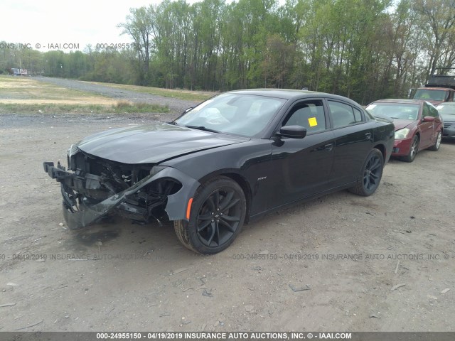 2C3CDXCT7HH581282 - 2017 DODGE CHARGER R/T BLACK photo 2