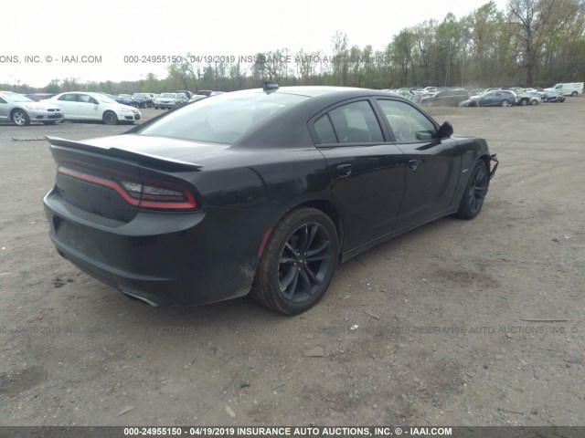 2C3CDXCT7HH581282 - 2017 DODGE CHARGER R/T BLACK photo 4