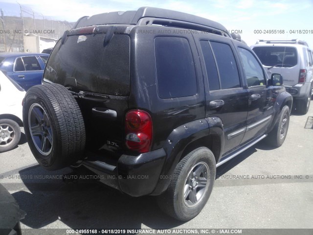 1J4GK38K04W282590 - 2004 JEEP LIBERTY RENEGADE BLACK photo 4