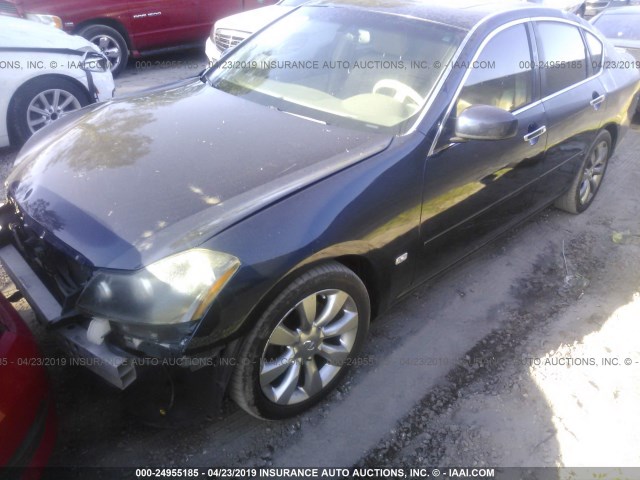 JNKAY01E26M114279 - 2006 INFINITI M35 SPORT BLUE photo 2