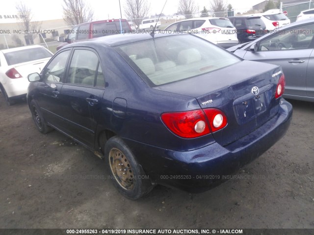 2T1BR32E56C608443 - 2006 TOYOTA COROLLA CE/LE/S BLUE photo 3