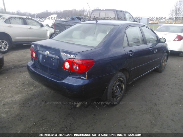 2T1BR32E56C608443 - 2006 TOYOTA COROLLA CE/LE/S BLUE photo 4