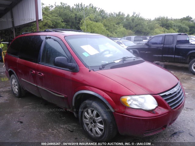 2C4GP54L55R103178 - 2005 CHRYSLER TOWN & COUNTRY TOURING RED photo 1