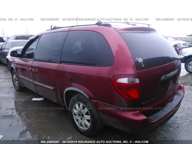 2C4GP54L55R103178 - 2005 CHRYSLER TOWN & COUNTRY TOURING RED photo 3
