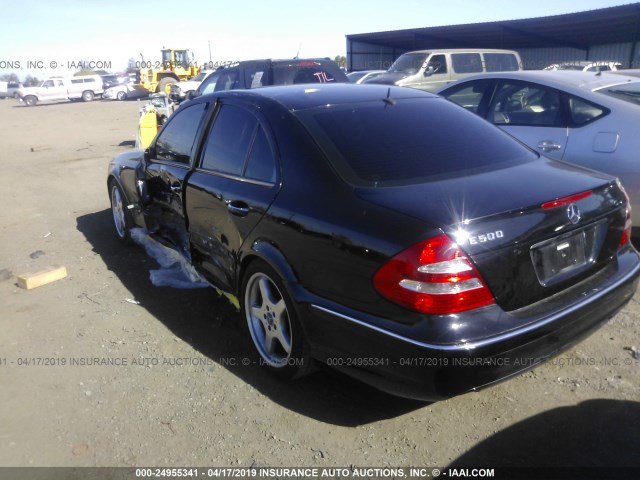 WDBUF70J64A603681 - 2004 MERCEDES-BENZ E 500 BLACK photo 3