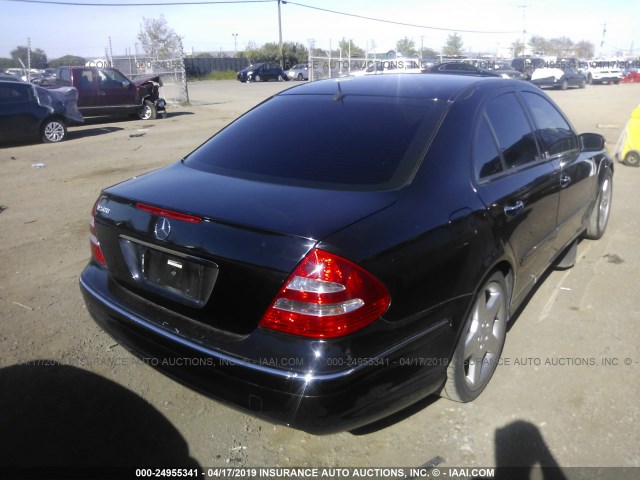 WDBUF70J64A603681 - 2004 MERCEDES-BENZ E 500 BLACK photo 4