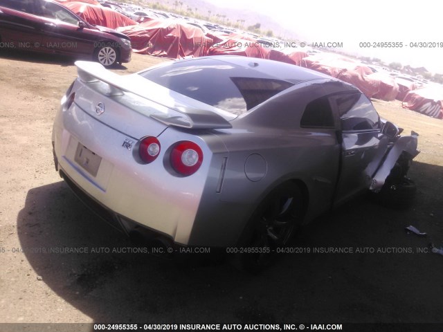 JN1AR5EF5AM231185 - 2010 NISSAN GT-R PREMIUM SILVER photo 4