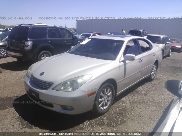 JTHBF30G320042217 - 2002 LEXUS ES 300 SILVER photo 2