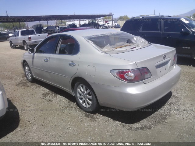 JTHBF30G320042217 - 2002 LEXUS ES 300 SILVER photo 3