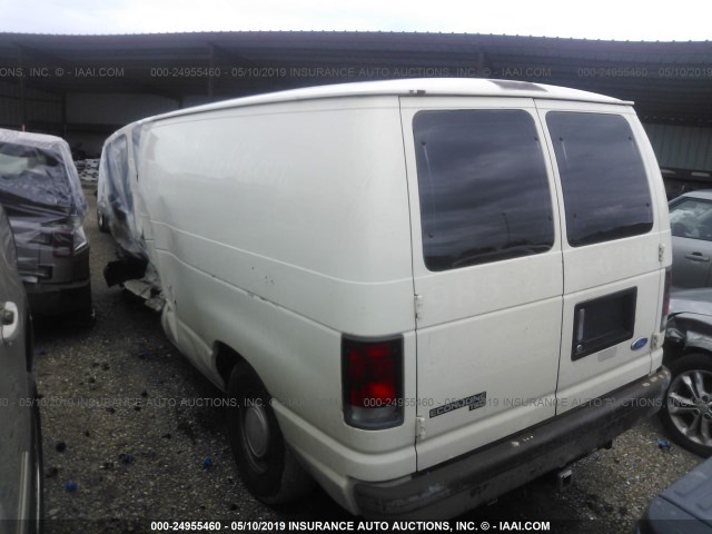 1FTEE1429VHA81436 - 1997 FORD ECONOLINE E150 VAN WHITE photo 3